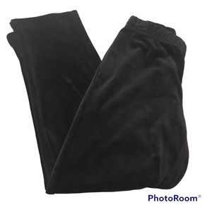 Quacker Factory Black Velour Pants Sz XXS Short